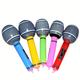 5pcs Inflatable Microphone Props, Pvc Blowing Hammer Toy Microphone, K Song Entertainment Performance Stage, Inflatable Party Toys Easter Gift