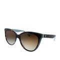 Kate Spade Daesha/S Butterfly Plastic Sunglasses With Brown Gradient Polarized Lens - Brown