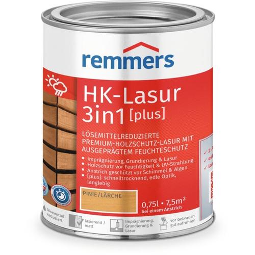 HK-Lasur 3in1 [plus] pinie/lärche, matt, 0,75 Liter, Holzlasur, Premium Holzlasur außen, 3fach