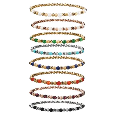 Metal Stainless Steel Nail Sand Ball 4mm Waterproof Jewelry Classic Women's Fresh Water Pearl Agate