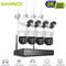 3MP Kit Videosorveglianza Wireless Sistema Telecamera ir Visione Notturna Remote Monitor Sicurezza