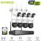 3MP Kit Videosorveglianza Wireless Sistema Telecamera ir Visione Notturna Remote Monitor Sicurezza