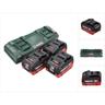 Metabo - Set di batterie 18V: 3 batterie lihd da 10,0Ah + caricabatterie doppio asc 145 duo