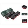 Metabo - Basis 18V: 4x batterie 10,0Ah lihd + caricatore doppio asc 145 duo - Sistema cas