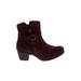 Earth Origins Ankle Boots: Burgundy Shoes - Women's Size 8 1/2