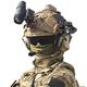 Tactical Airsoft Helmet Set FAST Helmet with Military Noise Cancelling Headset Goggles Battery Pouch Signal Light Flashlights Metal L4G24 and NVG Models for Outdoor BB Cosplay Paintball