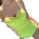 WLTYSM Swimsuits For Women Sexy One Piece Tankini Swimwear Women Halter Hot Swimsuit Push Up Bathing Suit High Waist Bodysuit (Color : Yellow, Size : Asian Size-XL)