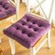 Chair Bolster,Thicken Seat Cushion,Tufted Chair Cushion for Dining Chairs Garden Futon Seat Cushion Chair Seat Pads (Color : Purple, Size : 40x40cm(15.7x15.7"))