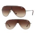 Ray-Ban Accessories | New Ray-Ban 133mm Shield Sunglasses | Color: Brown/Tan | Size: Os