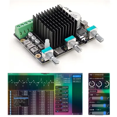 Bluetooth 2,1 dsp Leistungs verstärker 2x50w w Subwoofer Verstärker drei kanal unabhängig 31 Segment Image