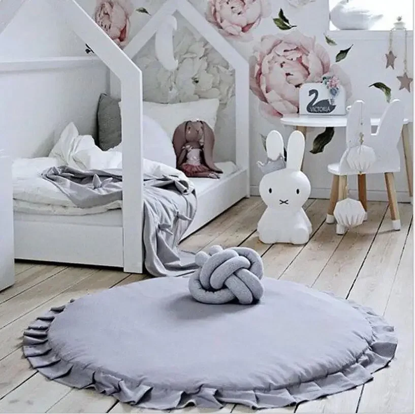 100cm weiche Kinder matte Baby Spiel matten Baby Schlaf kissen Decken Teppichboden Teppich Teppich für Kinder Pad Zimmer Dekor Decke