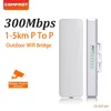 COMFAST 3-5 km Outdoor-WLAN-Brücke, große Reichweite, Netzwerküberwachung, CPE p bis p, WLAN-Signal-Extender, Router, AP-Zugangspunkt, 1 Stück