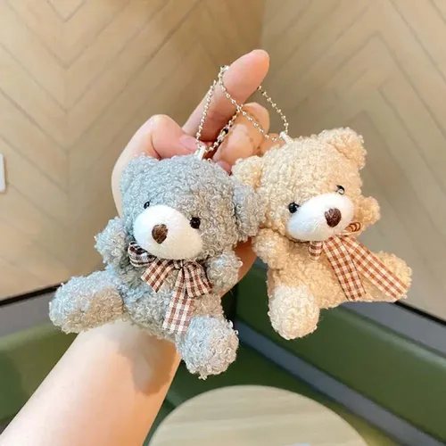 Kawaii Tasche Anhänger Puppe Anhänger Tier Stofftiere Ornament Schlüssel ring Schlüssel anhänger Bär