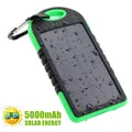 Caricabatterie portatile a energia solare Power Bank 5000mAh batteria esterna doppia durata USB
