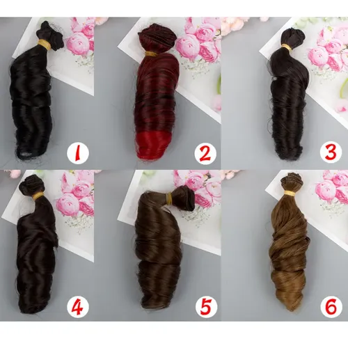 Neue Ankunft BJD Puppe Haar Perücke 15CM Synthetische DIY Puppe Haar Für Der Puppen