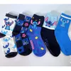 5pairs Anime Männer Socken Stich Lange Socken Kniehohe Paare Cosplay Socke Persönlichkeit Hip Hop Harajuku Frauen Lustige Socke größe 34-42