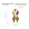 Distintivo del nastro di san George con nastro della bandiera russa di san George Victory Day spilla