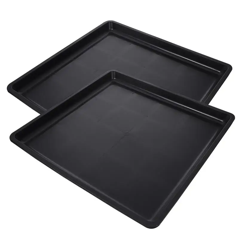 2Pcs Pet Bettpfanne Haustier Trays Harnwege Trays Haushalt Haustier Bettpfanne Käfig Zubehör Hund Käfig Tablett Urinal Tablett Kunststoff Fäkale becken Tablett Image