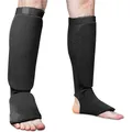 Protège-tibias de boxe en coton MMA rinçage au cou-de-pied protection des pieds coussin de boxe