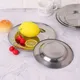 Assiette ronde en acier inoxydable plateau à vaisselle récipient alimentaire Camping en plein