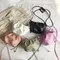 Mode femmes sac à bandoulière nouveauté sac à bandoulière femme couleur unie plissé Design dames sac Mini fermeture éclair nuage sac pour fille