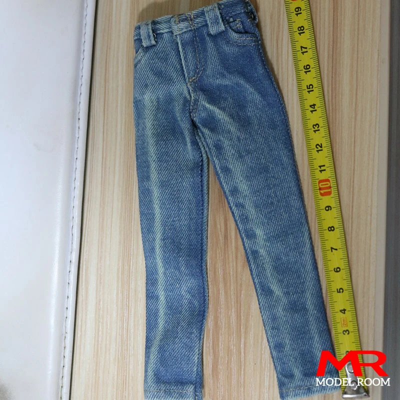 1/6 Scale Male Blue Old Jeans Soldier Pants Model Fit 12'' TBL M33 Action Figure Body Dolls