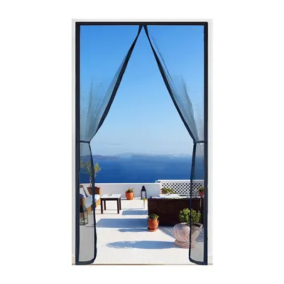 Magnetic Door Screen Insect Mosquito Net Curtain Black Fly Insect Auto Closing Invisible Mesh For