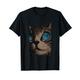 Hypnotic Gaze Katzenporträt Lustige Katze T-Shirt
