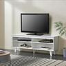 Meuble tv Stenløse 58 x 150 x 38 cm blanc [en.casa]