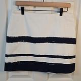 J. Crew Skirts | J.Crew Cotton Mini Skirt Size 10 | Color: Blue/White | Size: 10