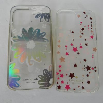 Kate Spade Cell Phones & Accessories | Kate Spade Lot Of 2 Iphone 12/12 Pro Cases Abstract Floral & Star Pattern | Color: Pink/Silver | Size: Os