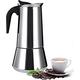 Balun Admhail Stainless Steel Stovetop Expresso Maker Moka Pot for Rich Espresso 9 Cups 450ML Cuban/Italian/Greca Coffee Maker, Ideal for Home, Office & Outdoors