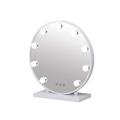 GaRcan Dressing Mirror Makeup Mirror Rechargeable Vanity Mirror Touchscreen Dimmable LED Light Free Standing Table Cosmetic Mirror on Stand Beauty Mirror (Color : White Size : 50cm) (White 60cm)