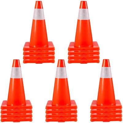 VEVOR 20Pack 18\" Traffic Cones, Hazard Construction Cones for Home Traffic Parking