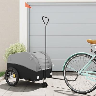 vidaXL Bike Trailer Kids Bicycle Cargo Wagon Buggy Carriage Cycle Trailer Iron