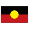 WAHL 90x150cm Australischen Aborigines Flagge