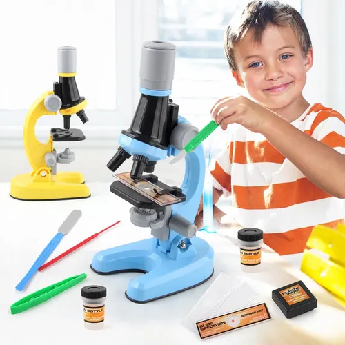 Neue Kinder mikroskop Spielzeug Wissenschaft Experiment Mikroskop Spielzeug Wissenschaft Materialien