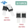 5/10pcs to-220 Transistor tip41c tip42c 100v 6a npn Transistoren tip41 tip42