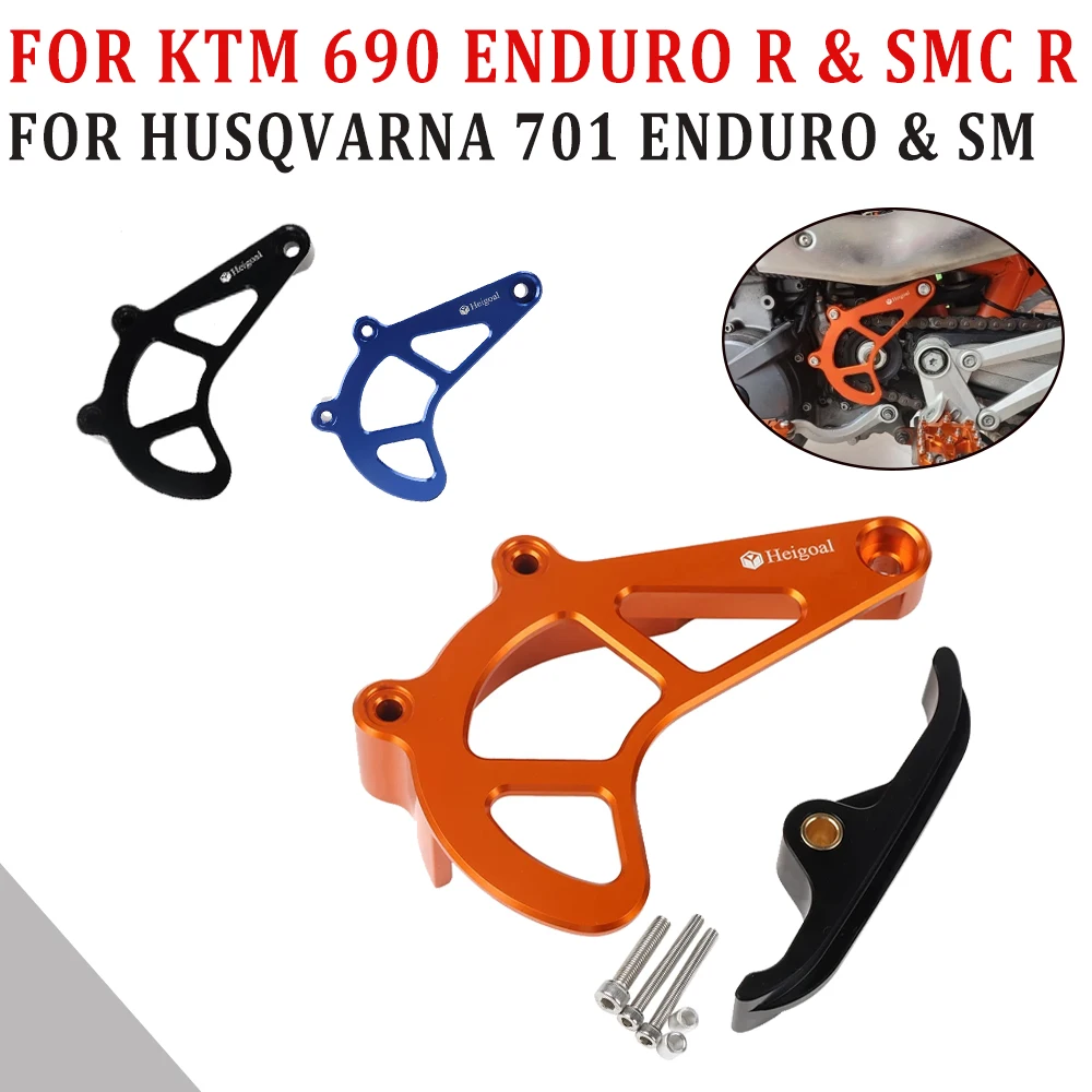 Für KTM 690 Enduro R690 SMC für Husqvarna 701 Enduro & SM 2020 2021 2022 Ritzel Abdeckung Fall Saver schutz Kette Schutz Image