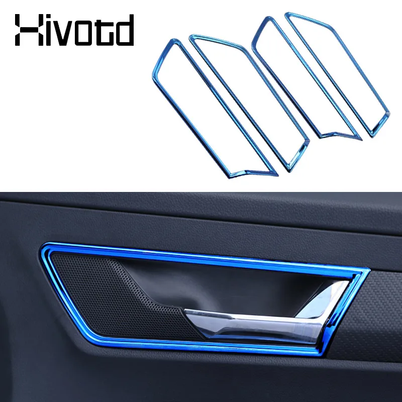 Hivotd Für Skoda Karoq 2023 2024 Zubehör Innen Türgriff Schüssel Trim Aufkleber Abdeckung Edelstahl Form Set Styling Image
