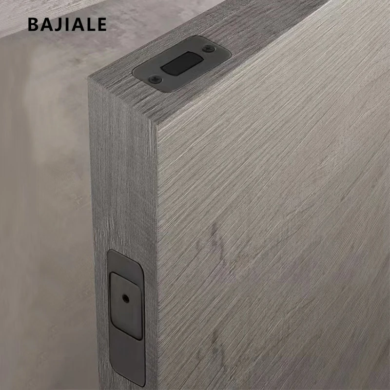 Unsichtbare magnetische versteckte Verriegelung Holztür Diebstahls icherung Tür verdeckte versteckte Verriegelung Doppeltür Mutter tür stille Tür verriegelung Image