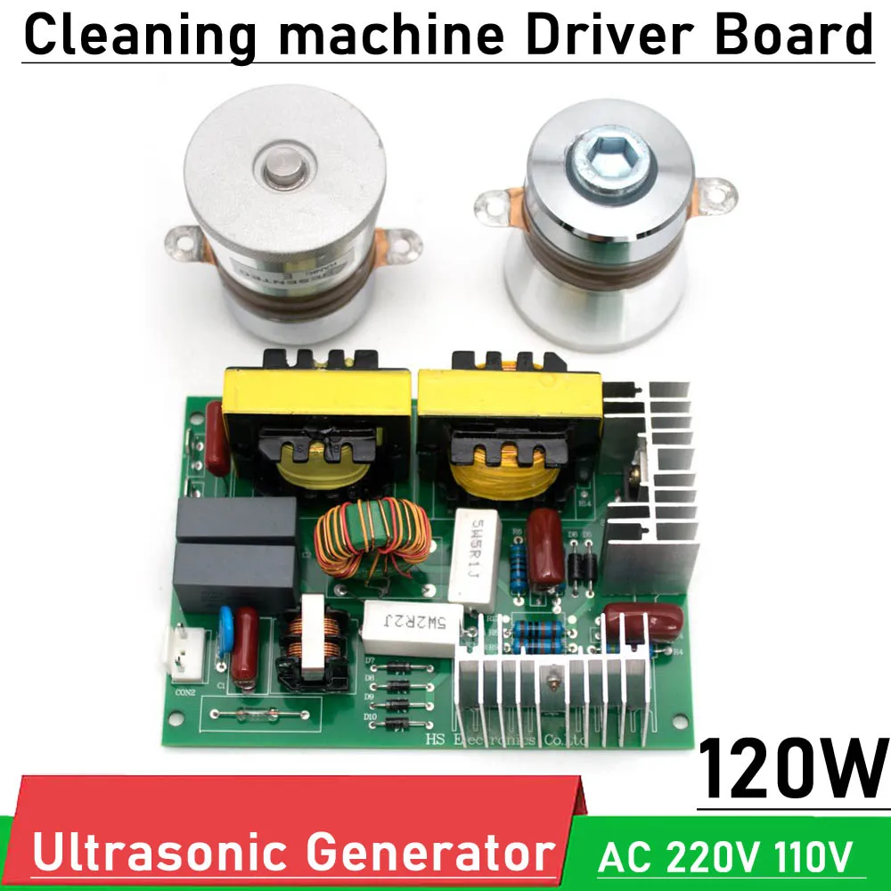 AC 220V 110V 120W LUI Ultraschall generator Reinigung maschine Power Fahrer Bord spülmaschine/50W 40K Wandler vibrator Image
