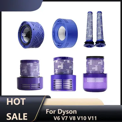 Hepa Pre Post-Filter für Dyson V6/V7/V8/V10/V11 Akku-Handstaubsauger, Ersatz, waschbarer Filter, Image
