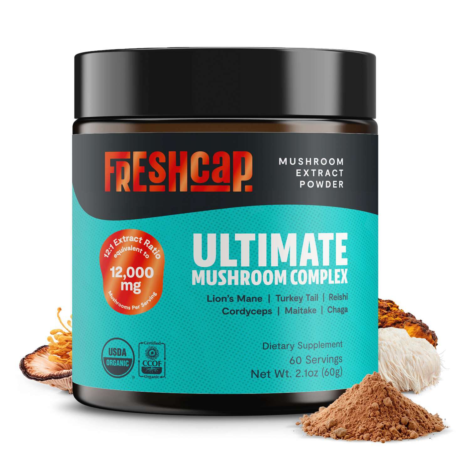 Ultimate Mushroom Complex Vegan - 2.1 Oz. (60 Servings)