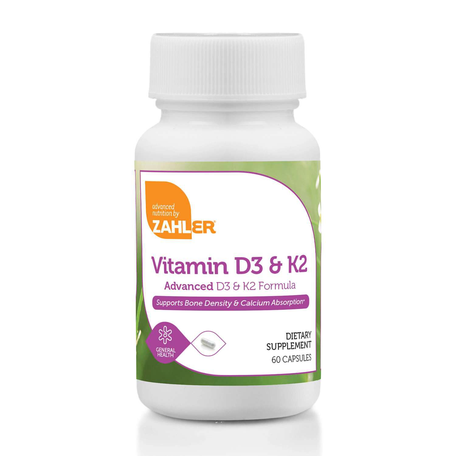 Vitamin D3 & K2 - 60 Capsules (60 Servings)