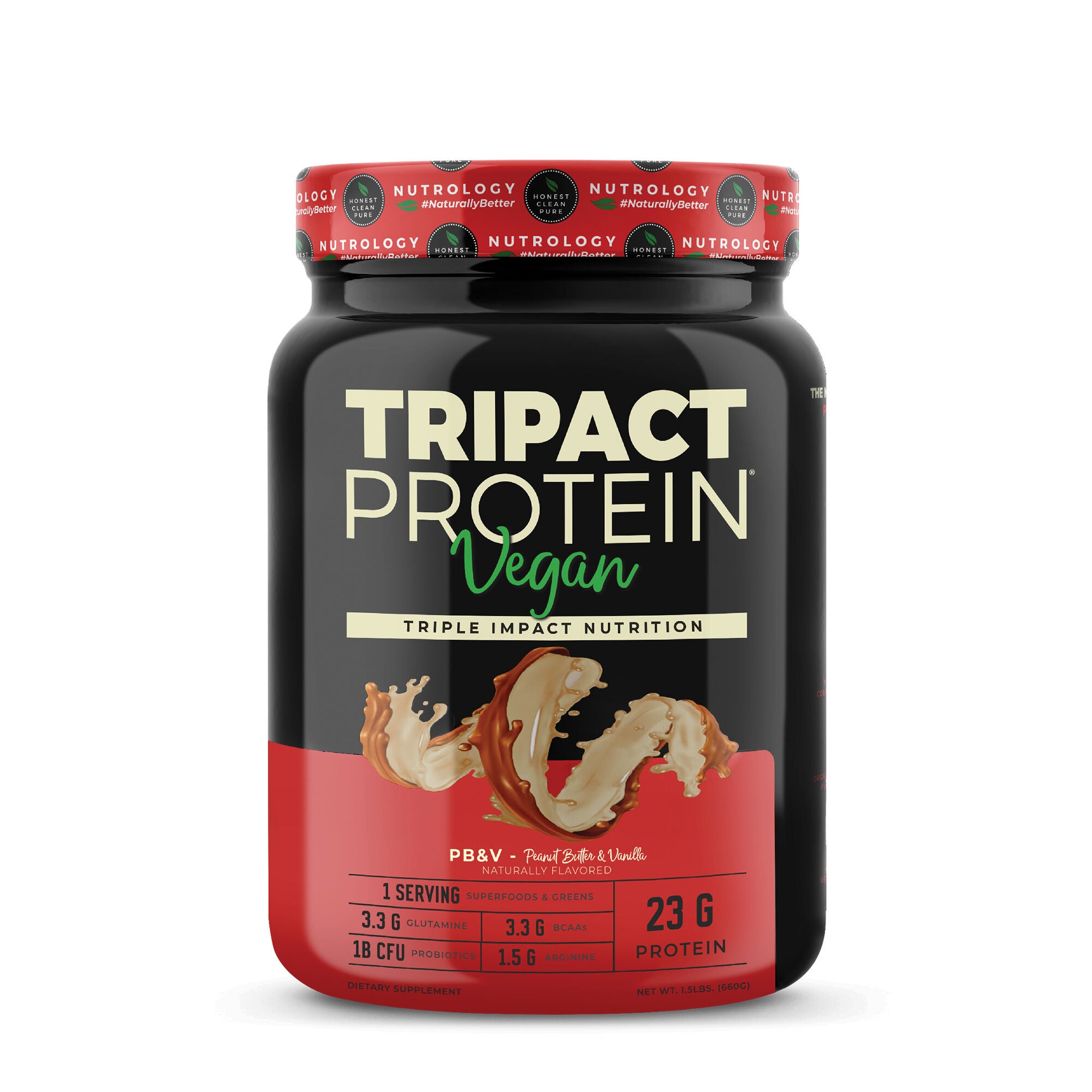 NDS Nutrition Tripact Vegan Protein Beta Glucan - Peanut Butter & Vanilla (20 Servings)