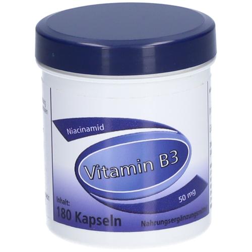 Vitamin B3 Niacinamid 50 mg Gerimed Kapseln 180 St