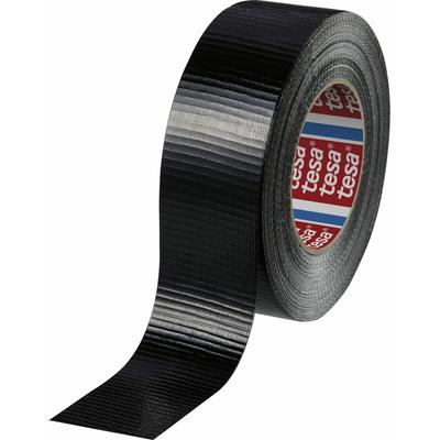 TESA Gewebeband Panzerband schwarz 48 mm x 50 m - wasserfest und sehr belastbar