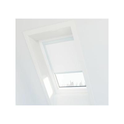Weißes Verdunkelungsrollo für Velux ® Dachfenster - CK02 - Weißer Rahmen - Weiß