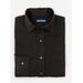J.McLaughlin Men's Gramercy Classic Fit Linen Shirt Black, Size Small